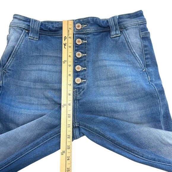 Kancan Womens Sian High Rise Flare Jeans 9/29 Med Wash Hippie Boho Western Y2K - Picture 5 of 7